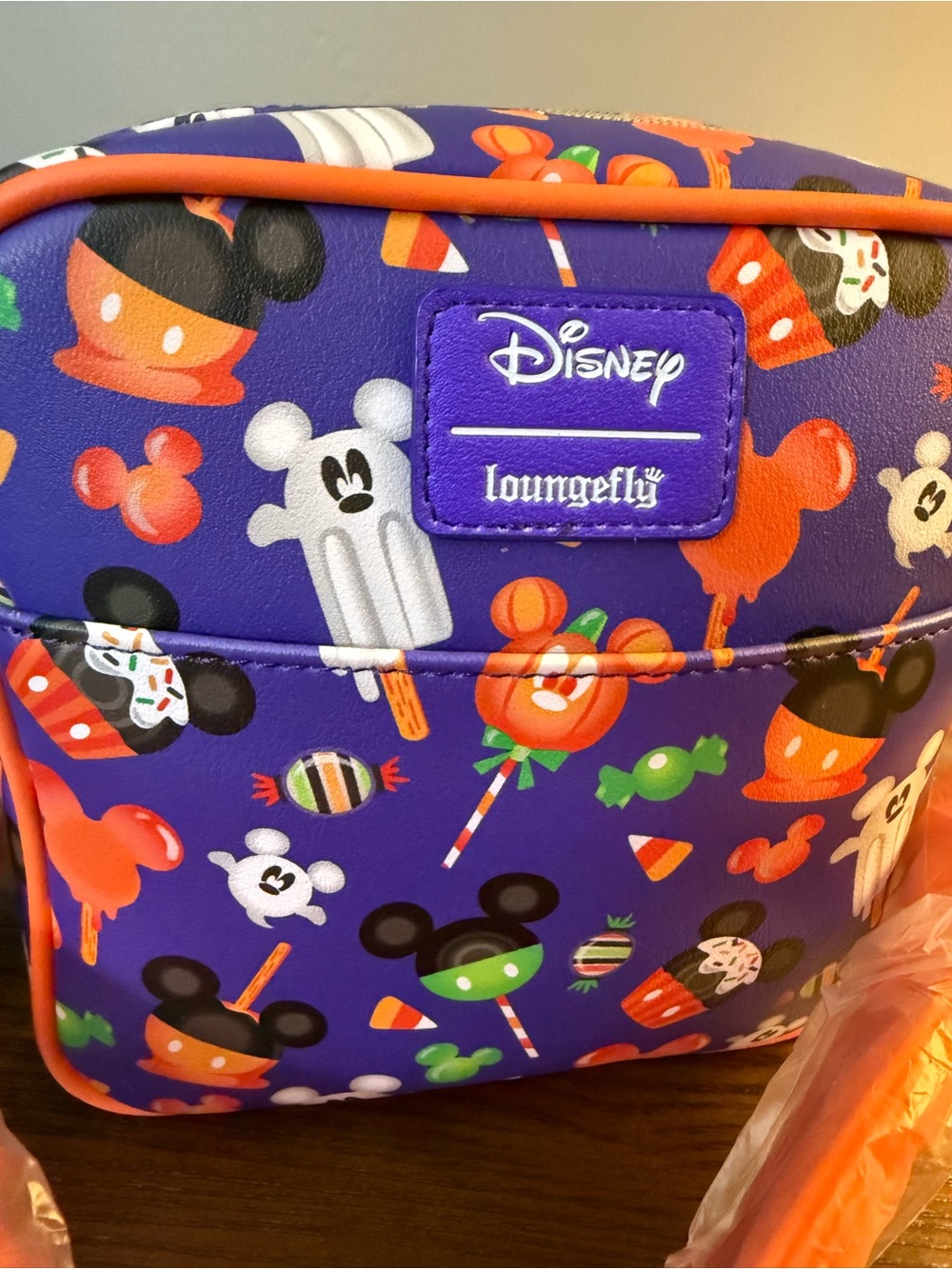 Loungefly Disney Mickey Mouse Halloween Treats Crossbody Bag - Picture 2 of 7